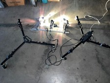 Carrello Dolly Professionale + Asta Con Faretti con Attacco Video O Fotocamera