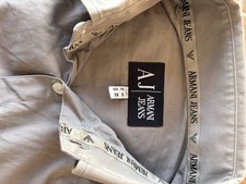 Camicia Armani Jeans Uomo- Grigia Taglia S 