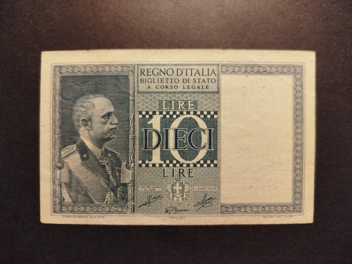 Biglietto stato 10 lire - biglietto, da