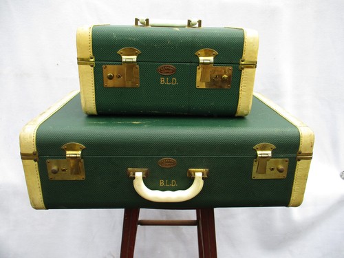 Set pezzi valigia vintage - pezzi,