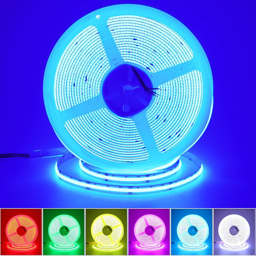 10m rgb cob striscia - led, 24v