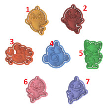 Baby Shark set 7 pezzi cookie cutter formina tagliabiscotti cake design 8CM