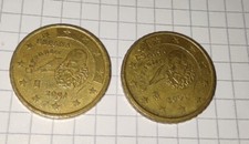 2x Monete 50 cent Euro Spagna