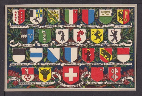 Cartolina svizzera stemma - cartolina,