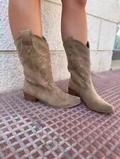 Stivale texano in camoscio 