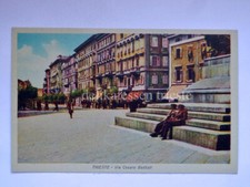 TRIESTE Via Battisti animata vecchia cartolina Cadel 342 *
