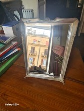 Cornice argento con specchio