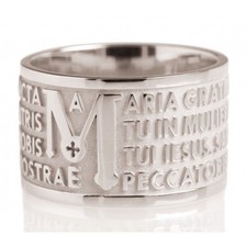 Anello Tuum Tuam in Oro bianco