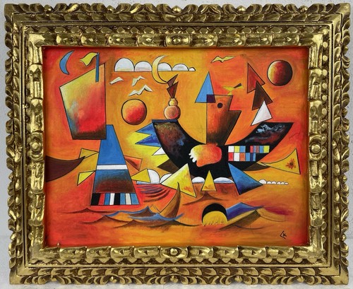 Wassily kandinsky olio tela - su,