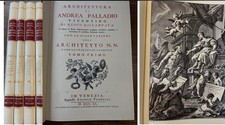 4 volumi- ARCHITETTURA ANDREA PALLADIO  1743 -COPIA ANASTATICA-LA ROCCIA 1973