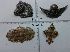 spilla metallo angelo cavallo