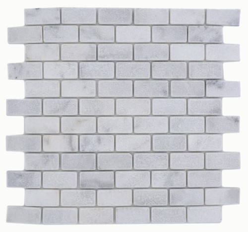Mosaico brick marmo bianco - mosaico,