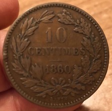Coin 10 Centimes 1860