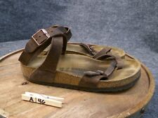 Sandali Birkenstock Yara Habana in pelle marrone cinturino alla caviglia taglia 39 US 8 reg
