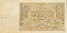 Polonia banconota 10 zloty