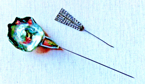 Antico spillone cappello - 2,