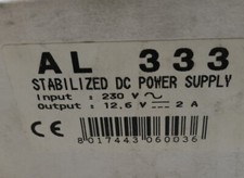 ALIMENTATORE STABILIZZATO DA BANCO ALPHA ELETTRONICA AL333 12,6V 2A 230V