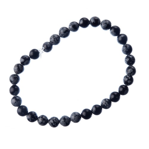 Bracciale ossidiana fiocco - ossidiana,