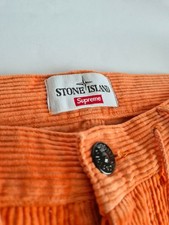 Pantalone uomo Stone Island x Supreme 2020 fine velluto a coste,ecc.cond. taglia W36 L33/34