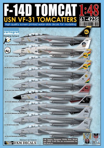 Decalcomania dxm usn - 1/48,