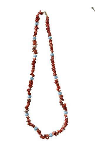 Collana corallo rosso - collana, grezza