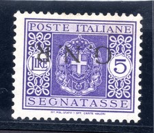GNR Segnatasse Lire 5 Brescia