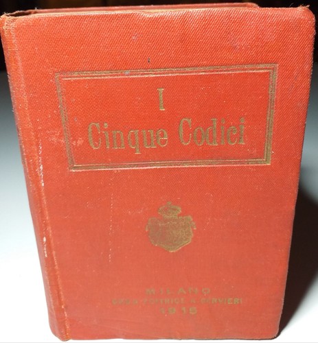Cinque codici civile - cinque, codici: