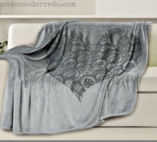 coperta plaid in pile termica matrimoniale singolo PELLICCIA agnellato NO CINA 