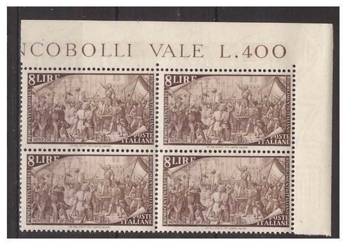 Italy 1948 risorgimento - risorgimento, lire