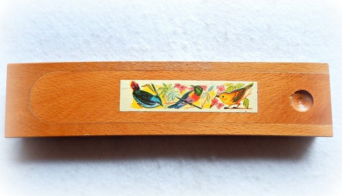 Old vintage wood - pencil, case