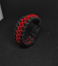 Bracciale Paracord 550, Nero e