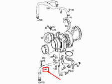 MB C W205 Left Turbocharger