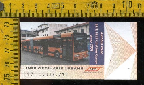 Biglietto atm tram milano - biglietto,