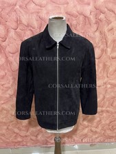 Giacca vintage nera con frange