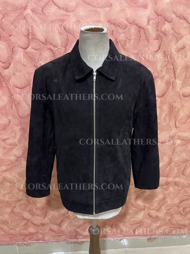 Giacca vintage nera con - , frange