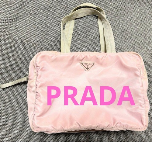 Borsa donna prada rosa nylon - donna,