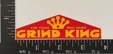 Adesivo skateboard Grind King Trucks rosso anni 90 originale vintage NOS decalcomania