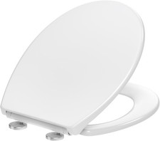 Tavoletta WC Universale forma ovale Chiusura Ammortizzata  44,6 x 37,2 CM