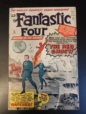 Fantastic Four #13 - Prima apparizione di Red Ghost & Watcher / KEY (4.0/4.5) 1963