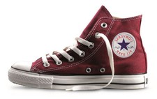 Converse All Star Bordeaux Alte Maroon in tela Classic 