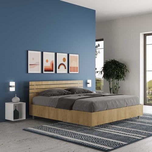 Letto legno ankel 160x190 con - legno,