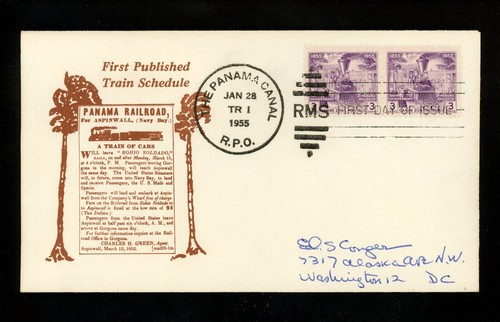 Postal history canal - canal, zone