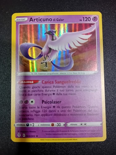 Carte pokemon articuno - articuno, di