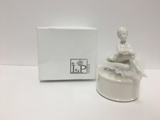 BOMBONIERA COMUNIONE BALLERINA CARILLON IN PORCELLANA H 12 CM 