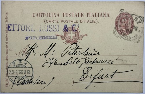 1899 italia cartolina - italia,