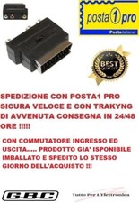 Adattatore SCART maschio audio RCA In Out per presa cavo