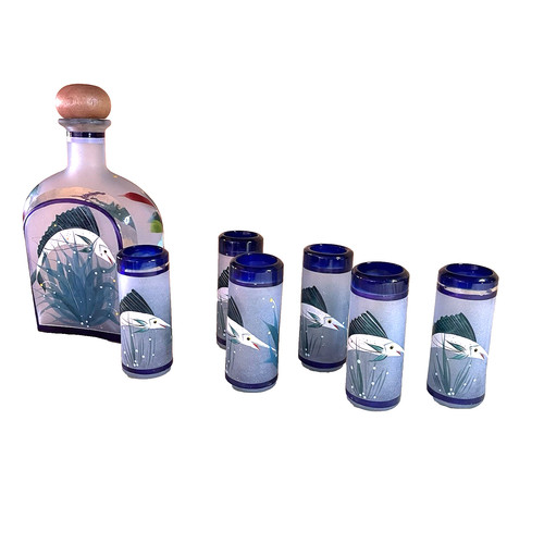 Set tequila decanter vetro - set,