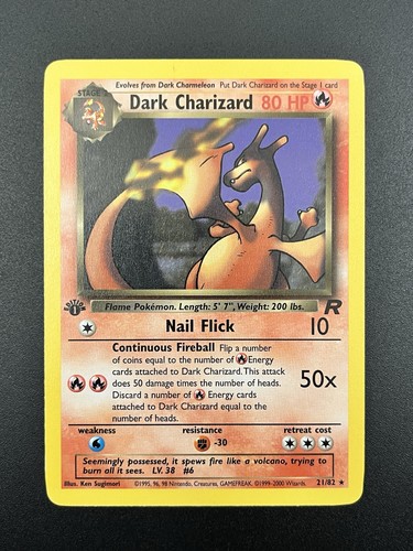 Edizione dark charizard - 1°,