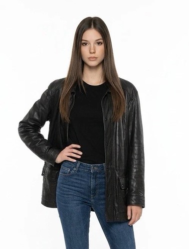 Giacca pelle vintage calvin - pelle,