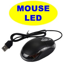 Mouse USB 2.0 Ottico filo Luce